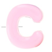 Assortiment perles lettre alphabet 20x16 mm en acrylique - C - Multicolore x10|raw }}