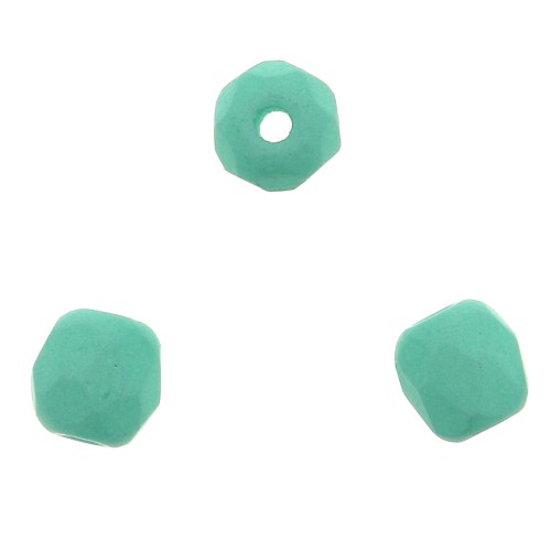 Facettes 3 mm Alabaster Saturated Teal x50