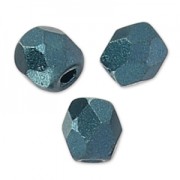 Facettes 3 mm Alabaster Pastel Petrol x50