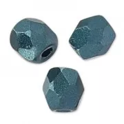 Facettes 3 mm Alabaster Pastel Petrol x50