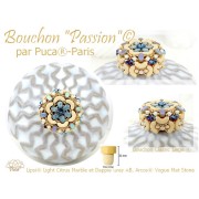 Perles en verre Lipsi® par Puca® 4x6 mm - Green Avocado x10g