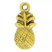 Breloques ananas 20 mm doré vieilli x5