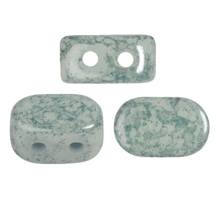 Perles en verre Lipsi® par Puca® 4x6 mm - Light Citrus marble x10g