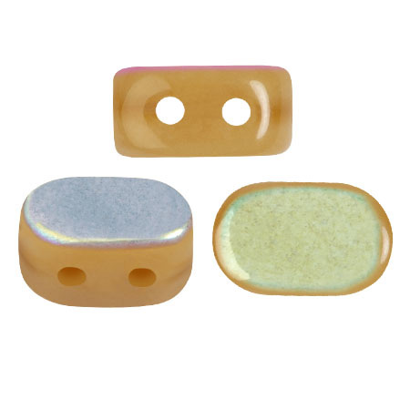 Perles en verre Lipsi® par Puca® 4x6 mm - Yellow Amber AB x10g