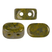 Perles en verre Lipsi® par Puca® 4x6 mm - Yellow Amber marble x10g|raw }}