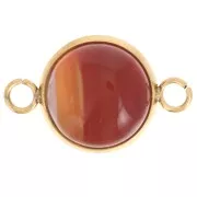 Intercalaire serti pour cabochon fond plat 12 mm - Acier inoxydable 304L Doré x1