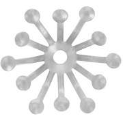 Coupelles fleurs 14 mm - Acier inoxydable 304L x6