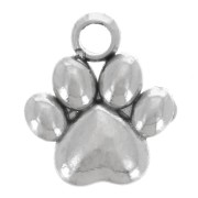 Breloque patte de chien 7x6 mm - Acier inoxydable 304L x1|raw }}