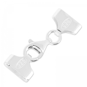 Fermoir mousqueton 11 mm pour Miyuki 10/0 5 rangs en Argent 925 x1