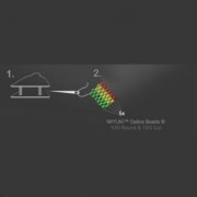 Fermoir mousqueton 11 mm pour Miyuki 10/0 5 rangs en Argent 925 x1