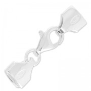 Fermoir mousqueton  9 mm pour Miyuki 11/0 4 rangs en Argent 925 x1