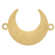 Intercalaire demi-lune 14x10 mm - Acier inoxydable 316L Doré x1