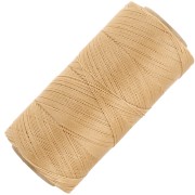 Bobine de fil ciré Linhasita pour micro macramé 0.35 mm - Golden Beige (602) x448m|raw }}