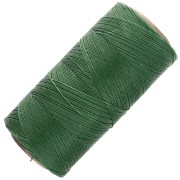 Bobine de fil ciré Linhasita pour micro macramé 0.35 mm - Dark Green (87) x448m|raw }}