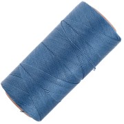 Bobine de fil ciré Linhasita pour micro macramé 0.35 mm - Denim Blue (119) x448m|raw }}