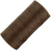 Bobine de fil ciré Linhasita pour micro macramé 0.35 mm - Marron Foncé (205) x448m|raw }}