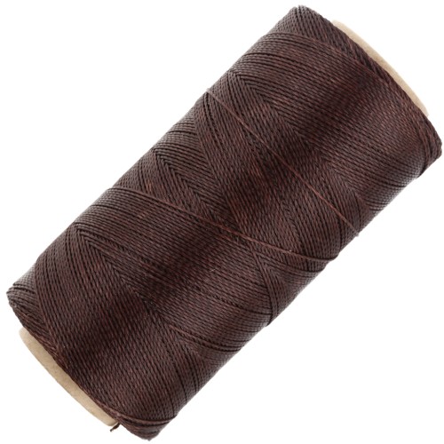 Bobine de fil ciré Linhasita pour micro macramé 0.5 mm - Cacao (667) x335m
