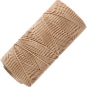 Bobine de fil métallisé ciré Linhasita pour macramé 1.4 mm - Cinnamon (PALHA) x130m|raw }}
