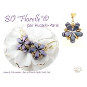 Perles en verre Amos® par Puca® 5x8 mm - Polynesian Lilac x10g