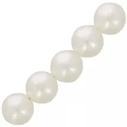 Perles rondes 12 mm imitation perle d'eau douce - Crème nacré x30
