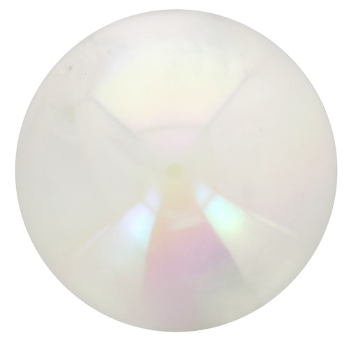 Perles rondes en acrylique 16 mm - Transparent effet AB x6