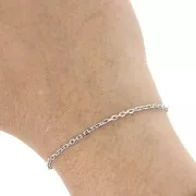 Chaîne maille Forçat limée biseautée 2 mm - Acier inoxydable 316L x1m