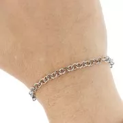 Chaîne maille Forçat ronde 4.9 mm - Acier inoxydable 316L x1m