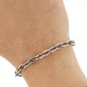 Chaîne maille Forçat 6.3 mm - Acier inoxydable 316L x50cm