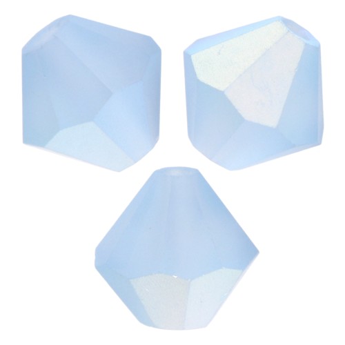 Perles toupies Preciosa - Rondelle Bead 6 mm - Aquamarine AB Matt x12