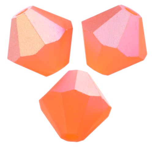 Perles toupies Preciosa - Rondelle Bead 6 mm - Sun AB Matt x12