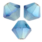 Perles toupies Preciosa - Rondelle Bead 5 mm - Montana AB 2X x12