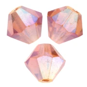 Perles toupies Preciosa - Rondelle Bead 5 mm - Topaz AB 2X x12