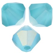 Perles toupies Preciosa - Rondelle Bead 5 mm - Blue Zircon AB Matt x12|raw }}