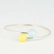 Bracelet flexible 20.5 cm pour semi-percées en Argent 925 x1