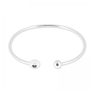 Bracelet flexible 17cm pour semi-percées en Argent 925 x1