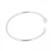 Bracelet flexible 17cm pour semi-percées en Argent 925 x1