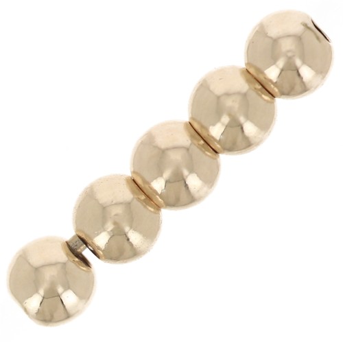 Perles rondes 2.5 mm - Gold filled Light (or laminé) x25