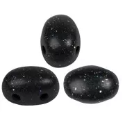 Perles en verre Samos® par Puca® 5x7 mm Constellation Black x10g