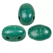 Perles en verre Samos® par Puca® 5x7 mm Constellation Green x10g