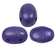 Perles en verre Samos® par Puca® 5x7 mm Constellation Purple rain x10g