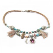 Intercalaires irréguliers 2 trous 20 mm Placage Argent fin vieilli x5