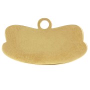 Breloque hot-dog 10x18 mm résine époxy - Acier inoxydable 304L Doré - Multi x1