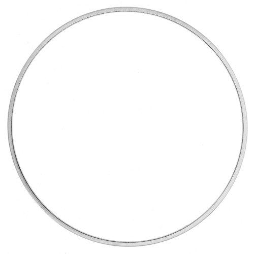 Anneau de montage et tissage rond 42 mm - Argenté x1