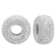 Perles rondelles Heishi diamantées 4x2 mm - Argent 925x10|raw }}