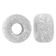 Perles rondelles Heishi diamantées 5x3 mm - Argent 925 x5|raw }}