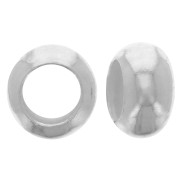 Perles rondelles Heishi demi jonc 4x2 mm - Argent 925 x25|raw }}