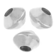 Perles toupies aplaties 4x3 mm - Argent 925 x15