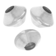 Perles toupies aplaties 5x4 mm - Argent 925 x10