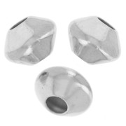 Perles toupies aplaties 6.5x5 mm - Argent 925 x5|raw }}