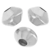 Perles toupies aplaties 6.5x5 mm - Argent 925 x5